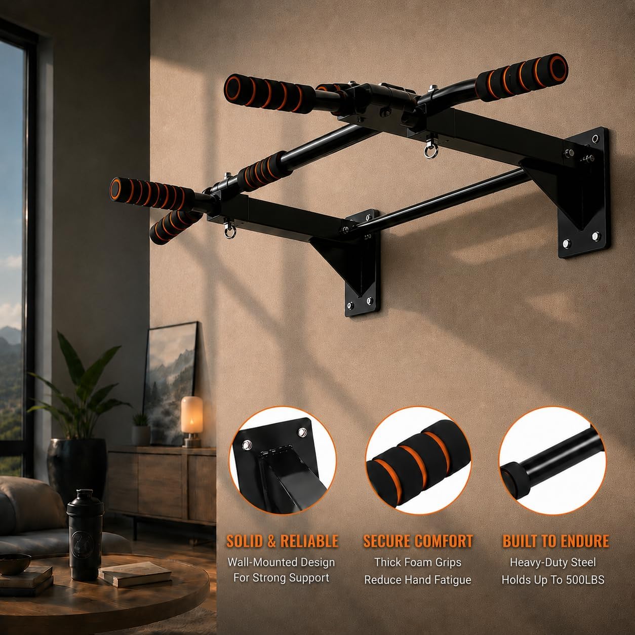 Pull-Up Bar for Home Gym, Wall - Pull Up Bar recension och pris