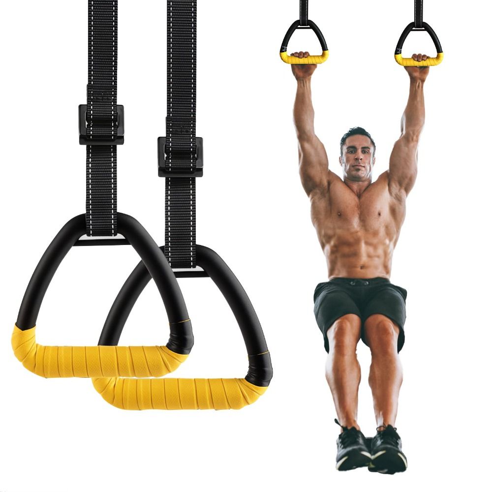 1 Pair Premium No-Punch Gymnas - Gymnastic Ring recension och pris